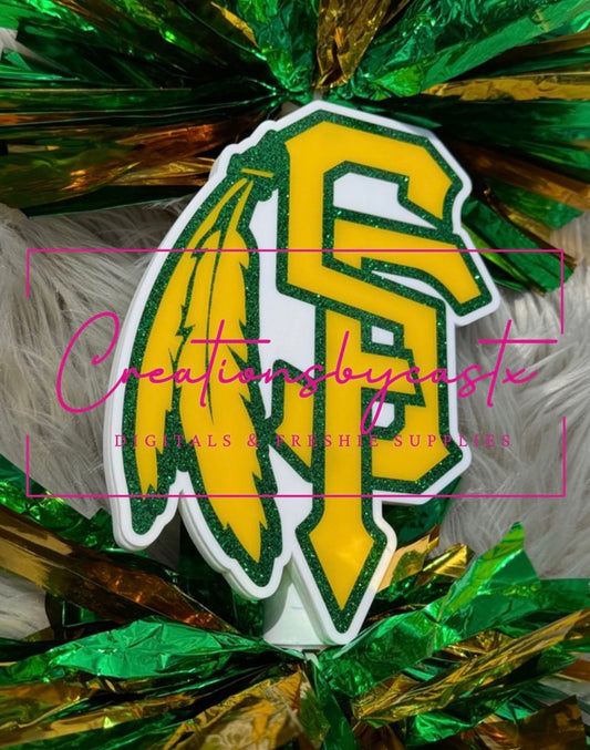 Santa Fe Logo Cheer Stick