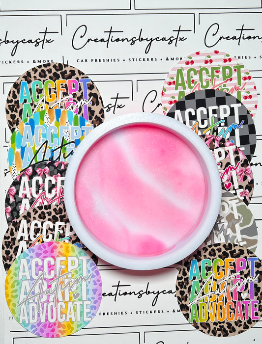 RRMC 4 in Round Mold & Autism Acceptance Cardstock Bundle