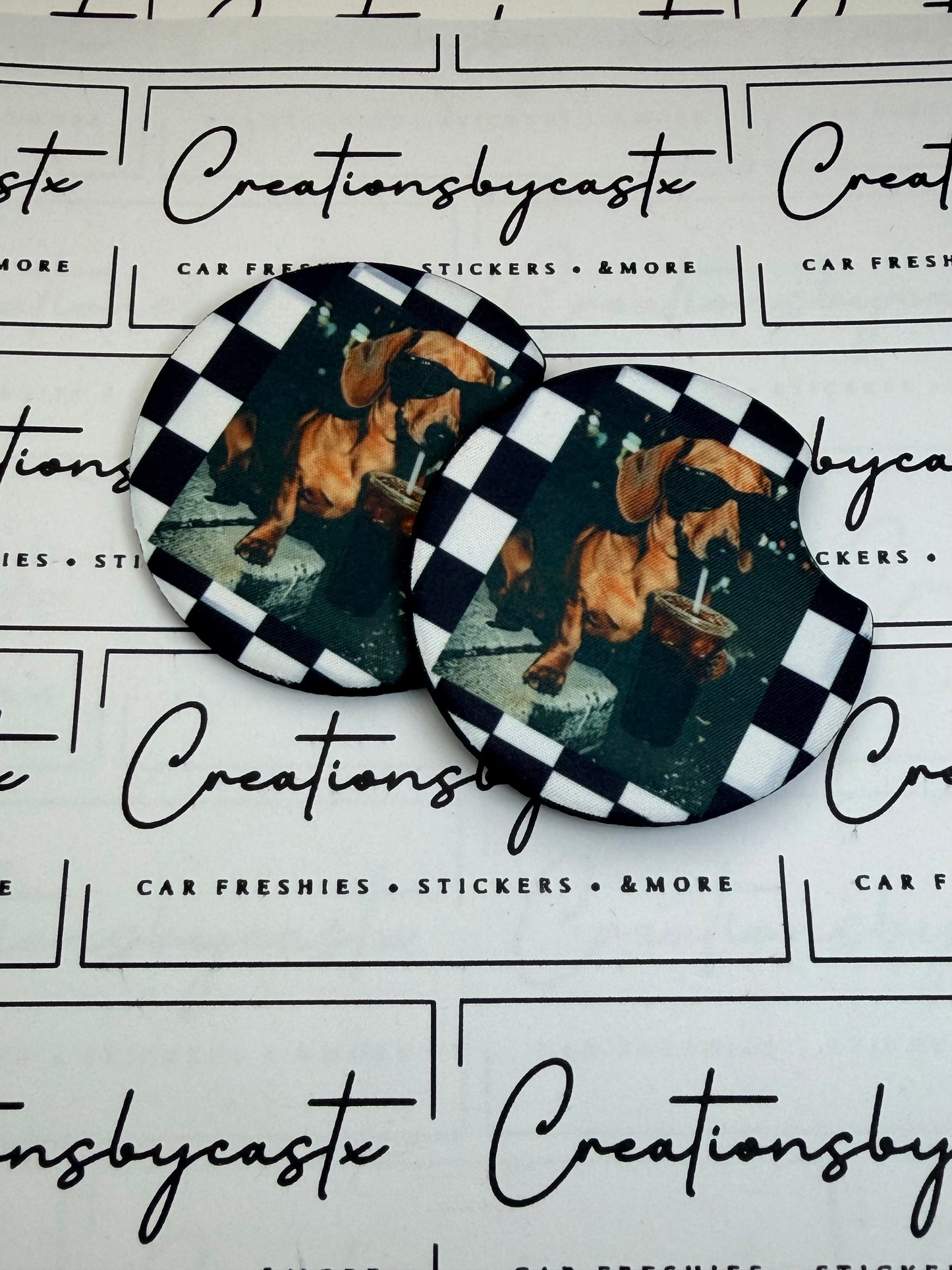 Cool Dog Car Coasters