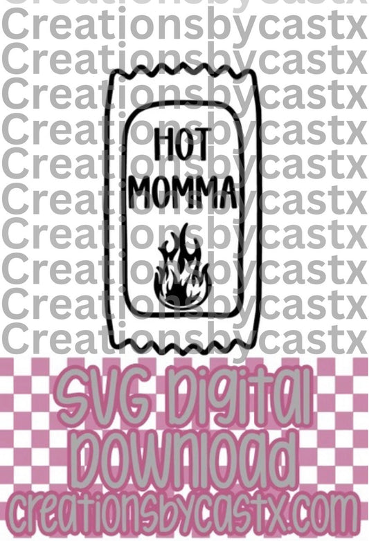Hot Momma Sauce Packet SVG