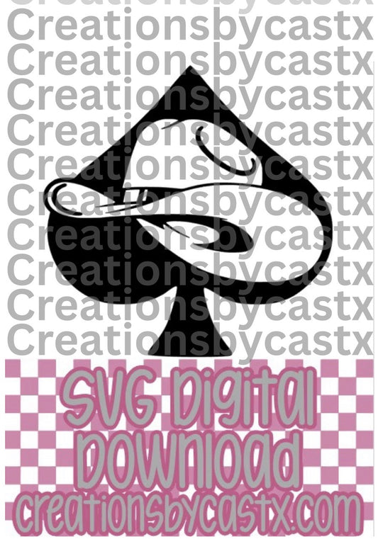 Spade w Cowboy Hat SVG