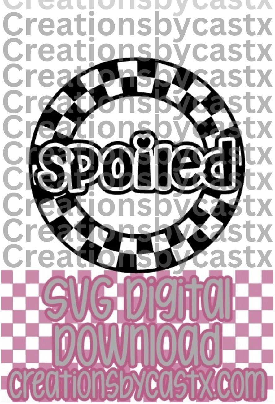 Spoiled Checkered Circle SVG