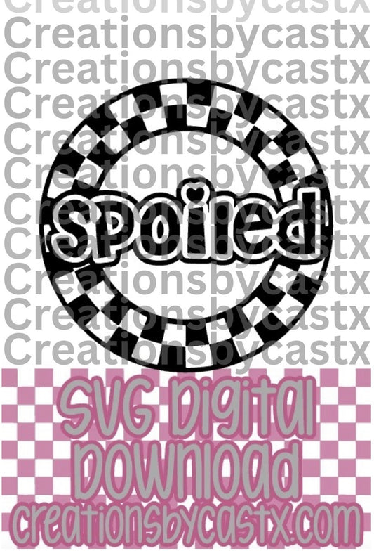 Spoiled Checkered Circle SVG