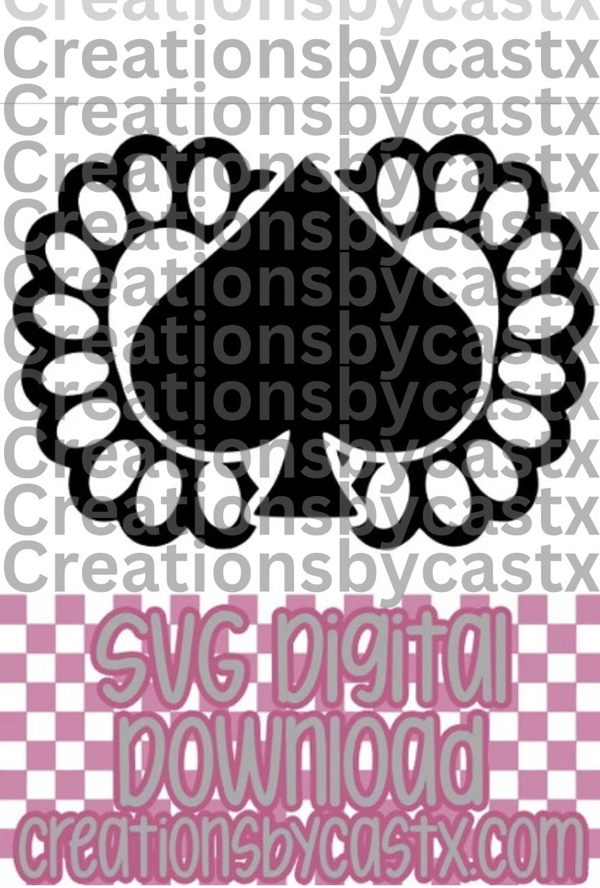 Spade Conchos SVG