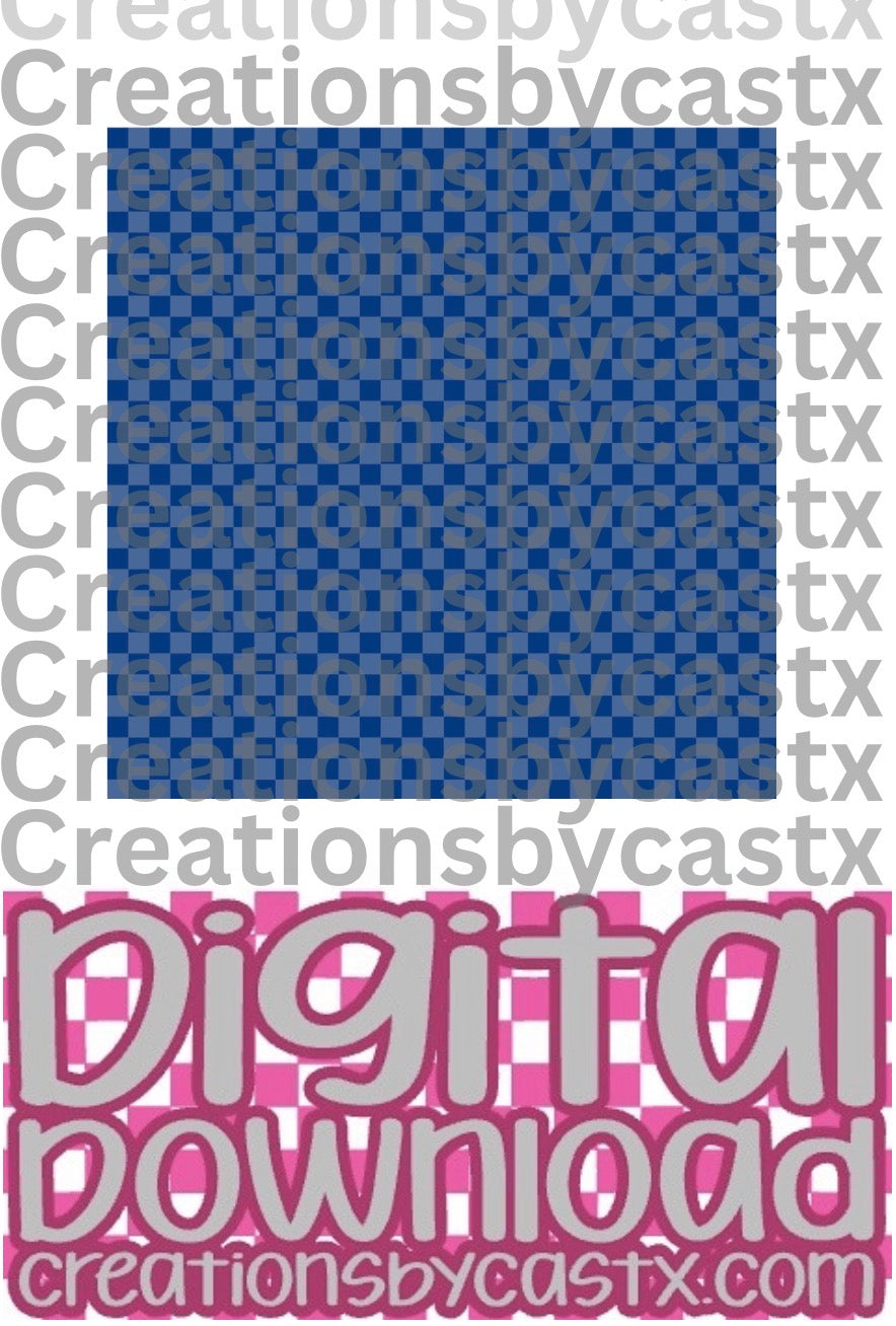 Blue Blue Checkered Digital Download