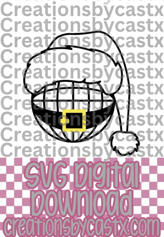 Disco Santa SVG
