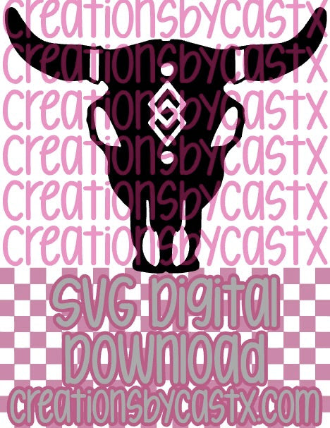 Bull Diamond Mask SVG