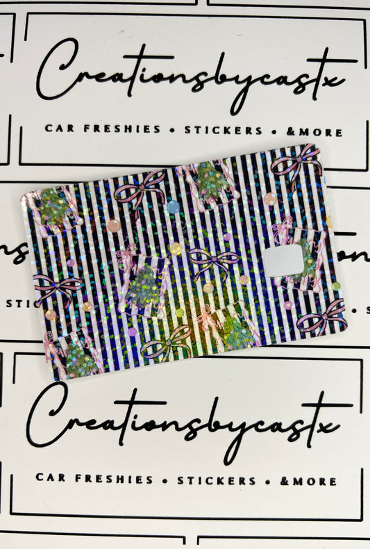 Striped Christmas Card Skin