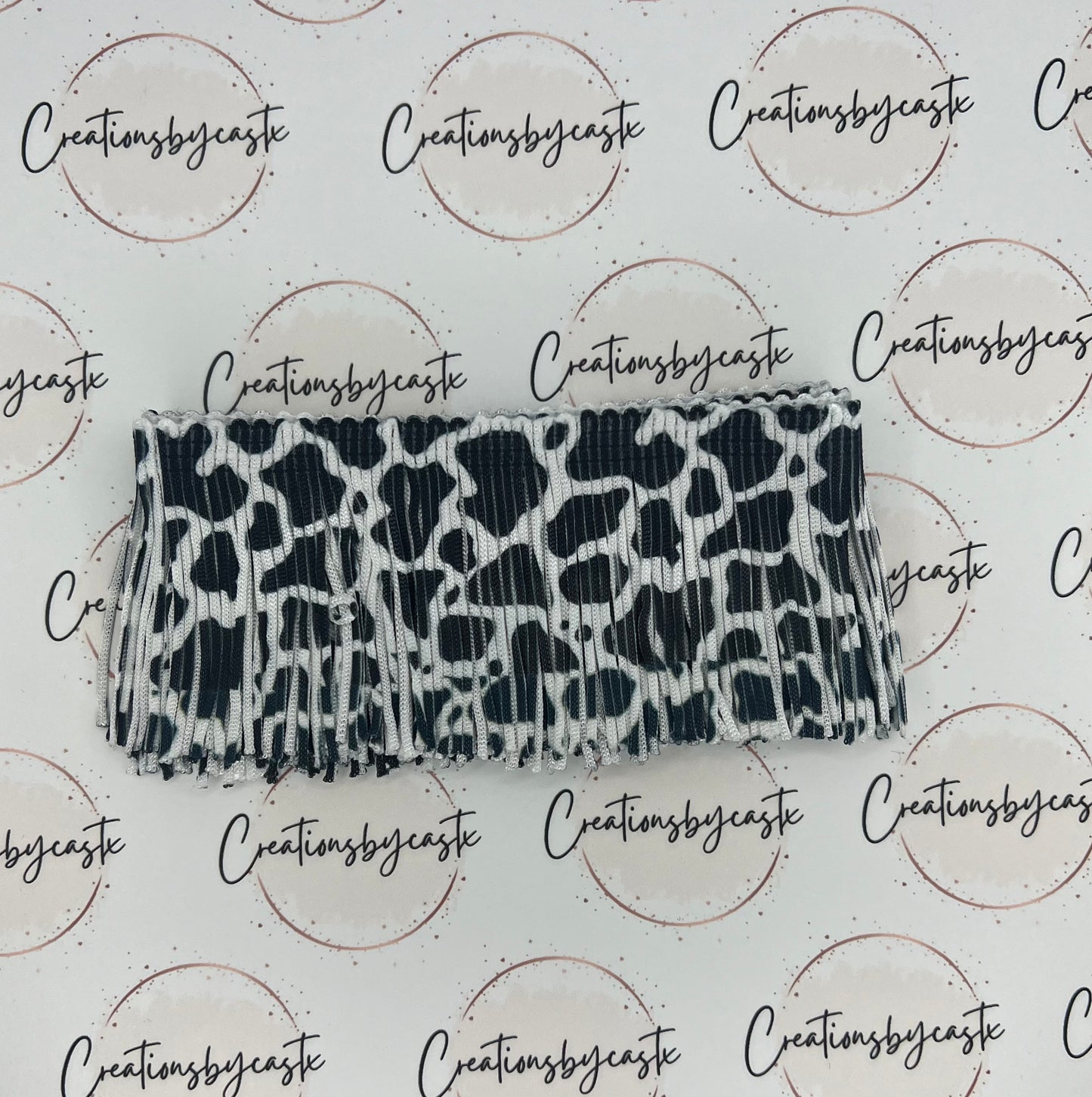 Cow Print 2 inch Fringe