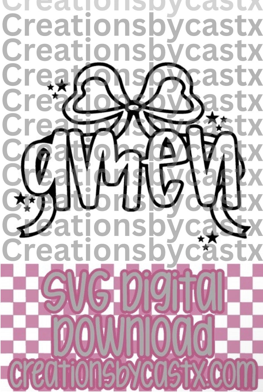 Amen Bow SVG