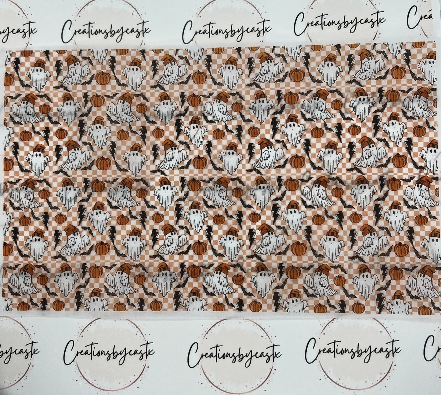 Orange Ghost Tissue Paper