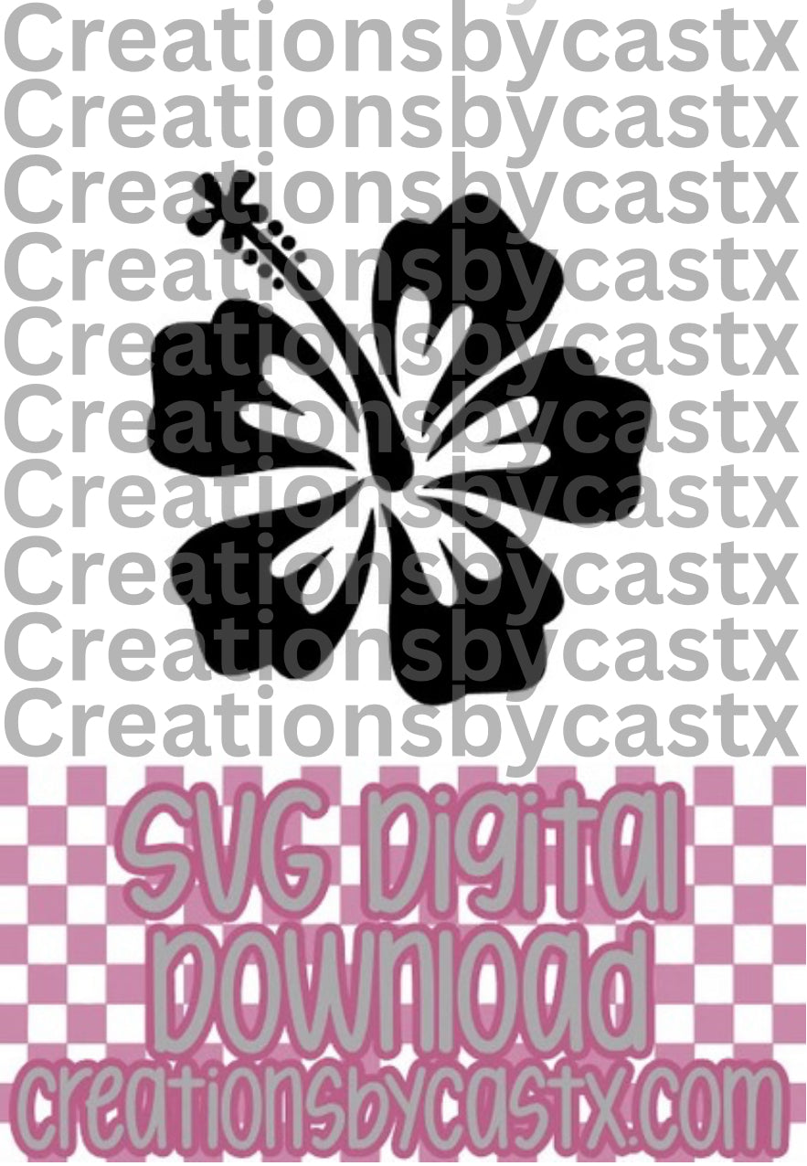 Hibiscus Flower SVG
