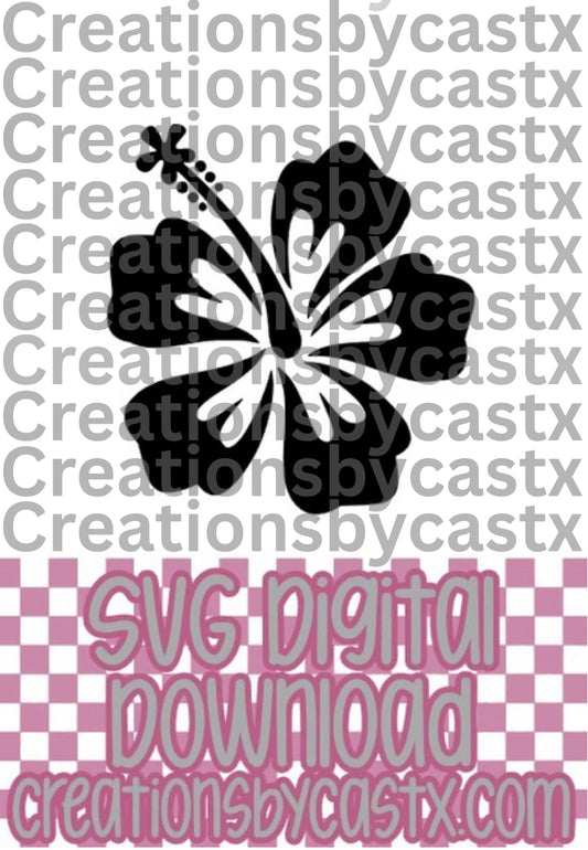Hibiscus Flower SVG