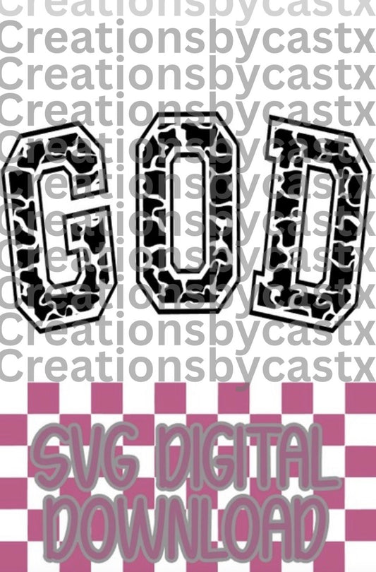 GOD Camo SVG