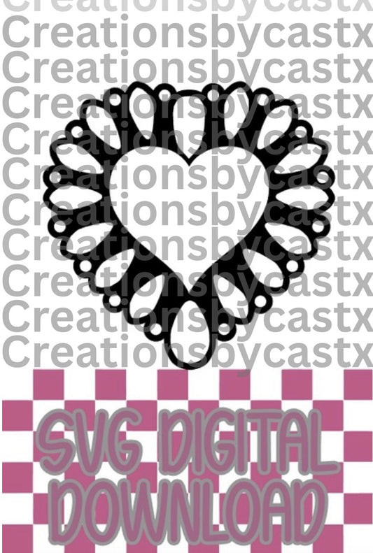 Heart Concho SVG