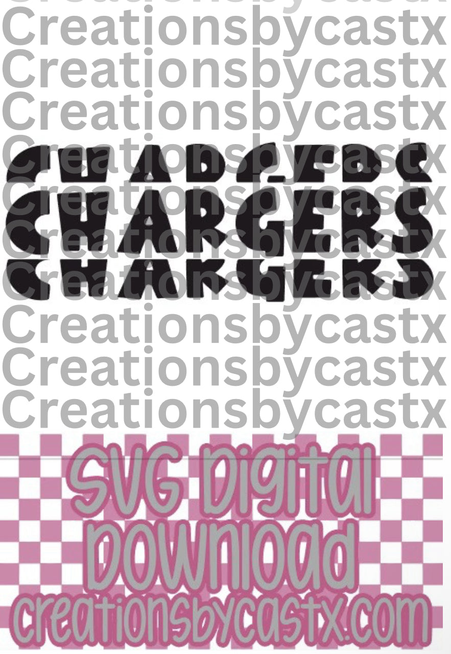 Chargers X 3 SVG