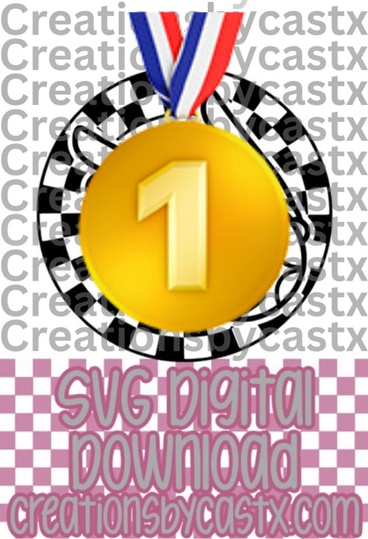 Snitch Checkered Circle SVG