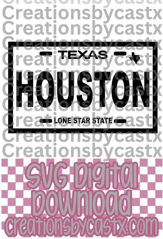 Houston Plate SVG