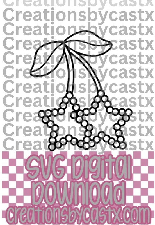 Star Jewelry Cherries SVG