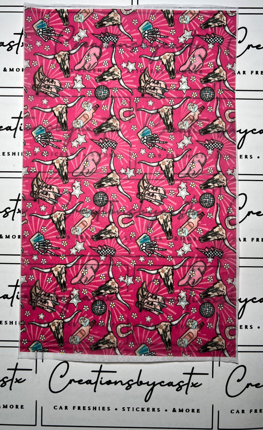 Pink Bull Disco Tissue Paper