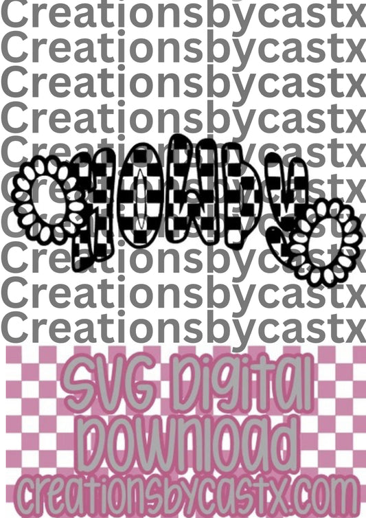 Checkered Howdy Conchos SVG