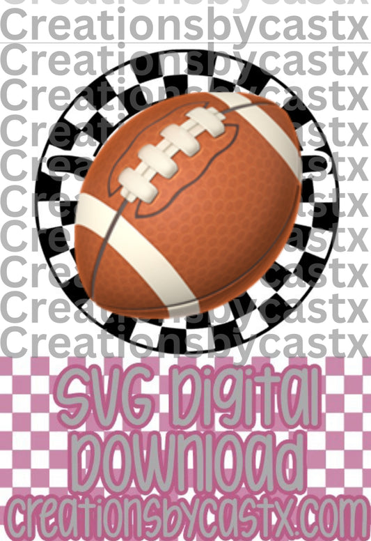 Texas L Checkered Circle SVG