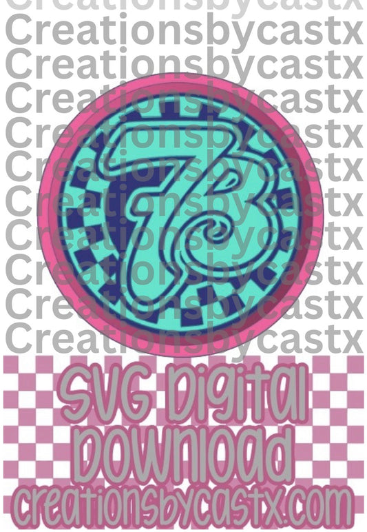 7B Checkered Circle STL