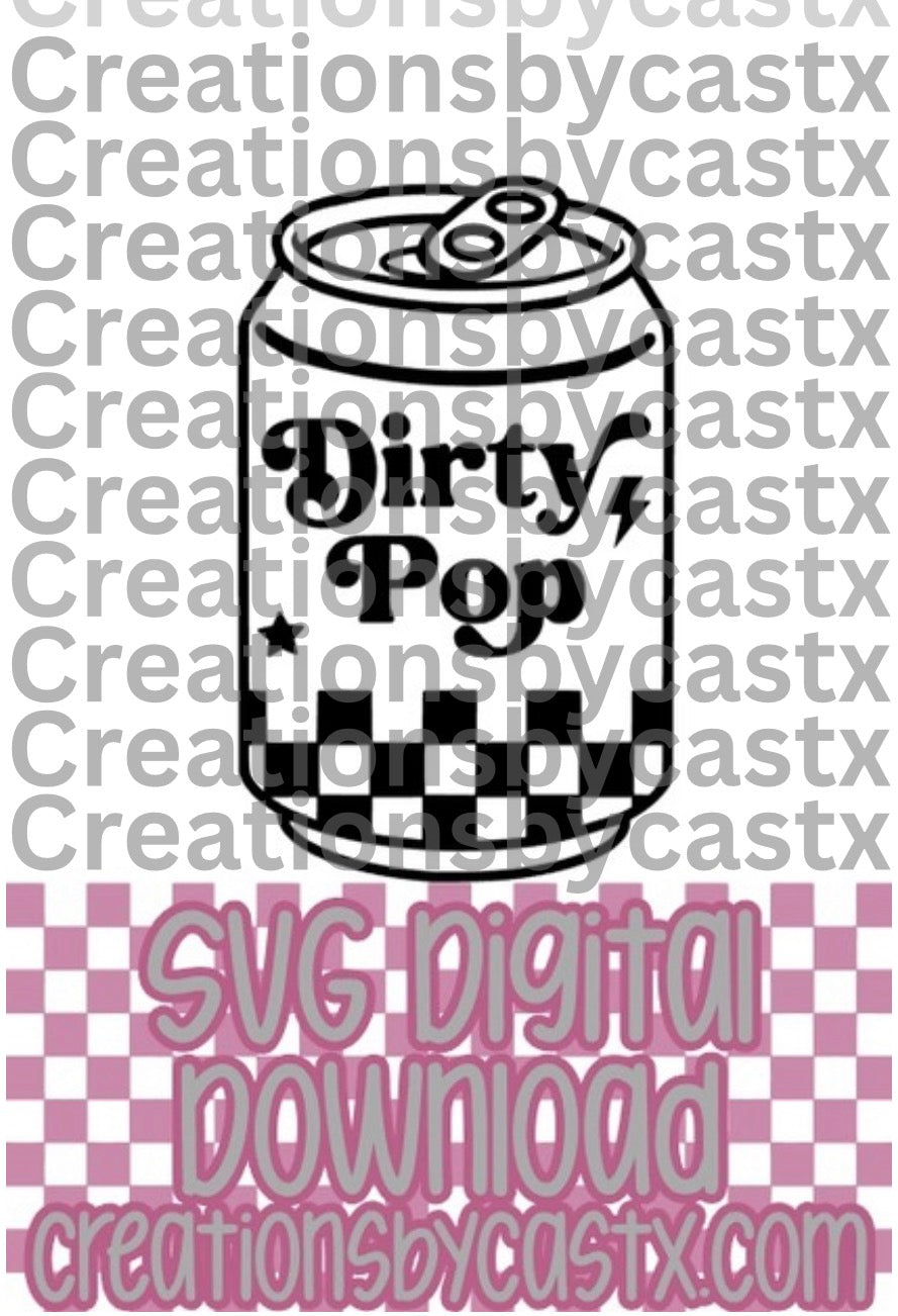 Dirty Pop Can SVG