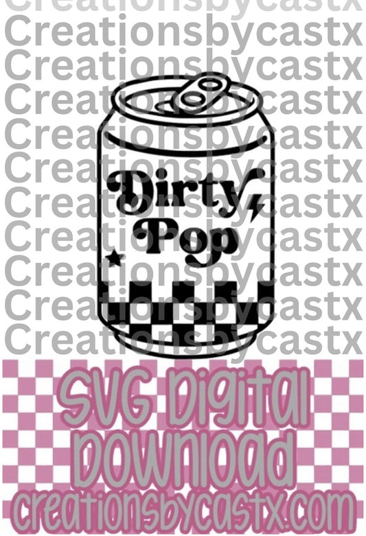 Dirty Pop Can SVG