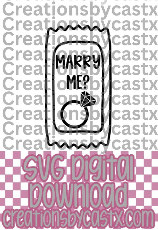 Marry Me Sauce Packet SVG
