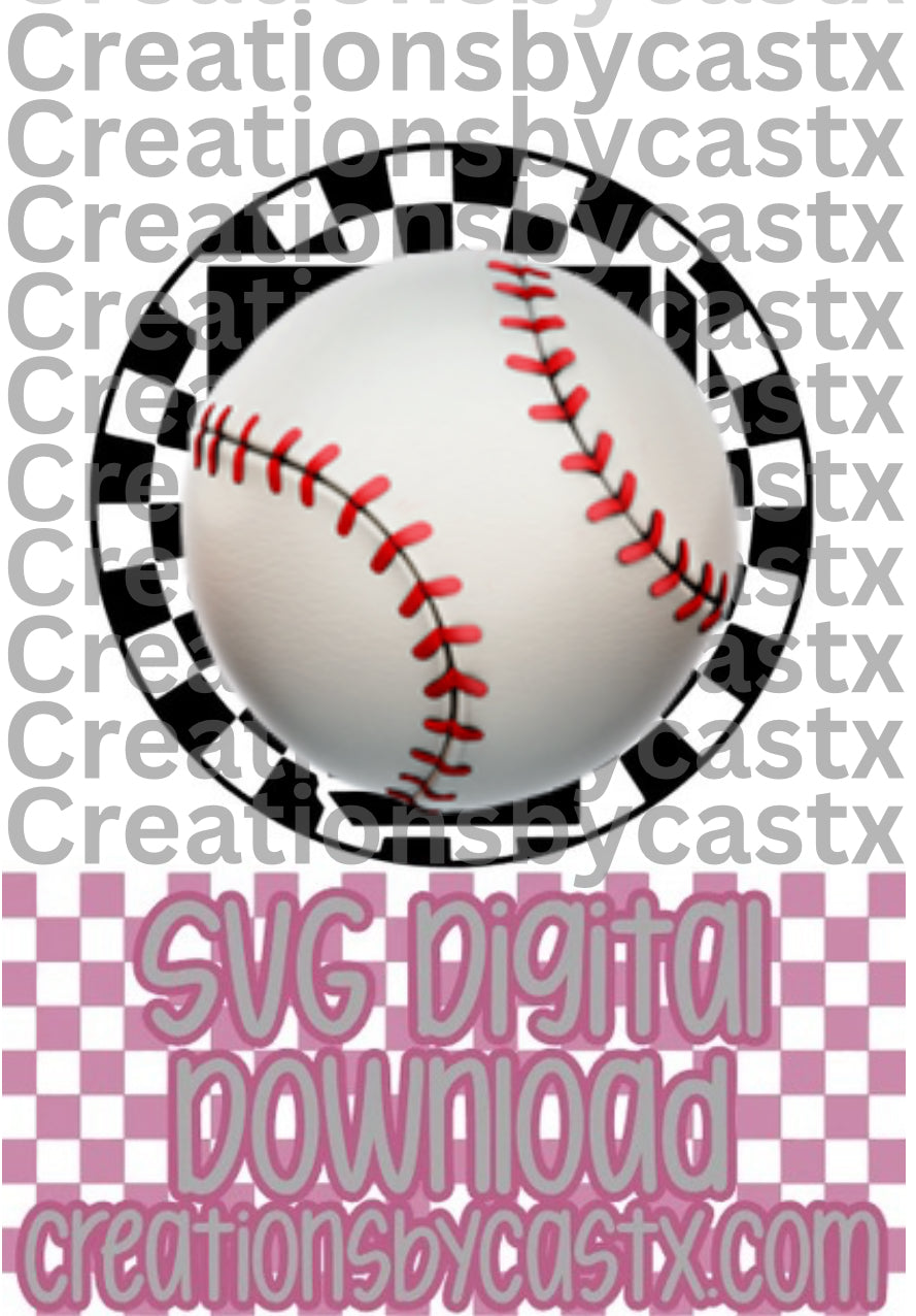 Texas R Checkered Circle SVG