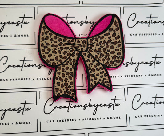 Leopard Bow Freshie