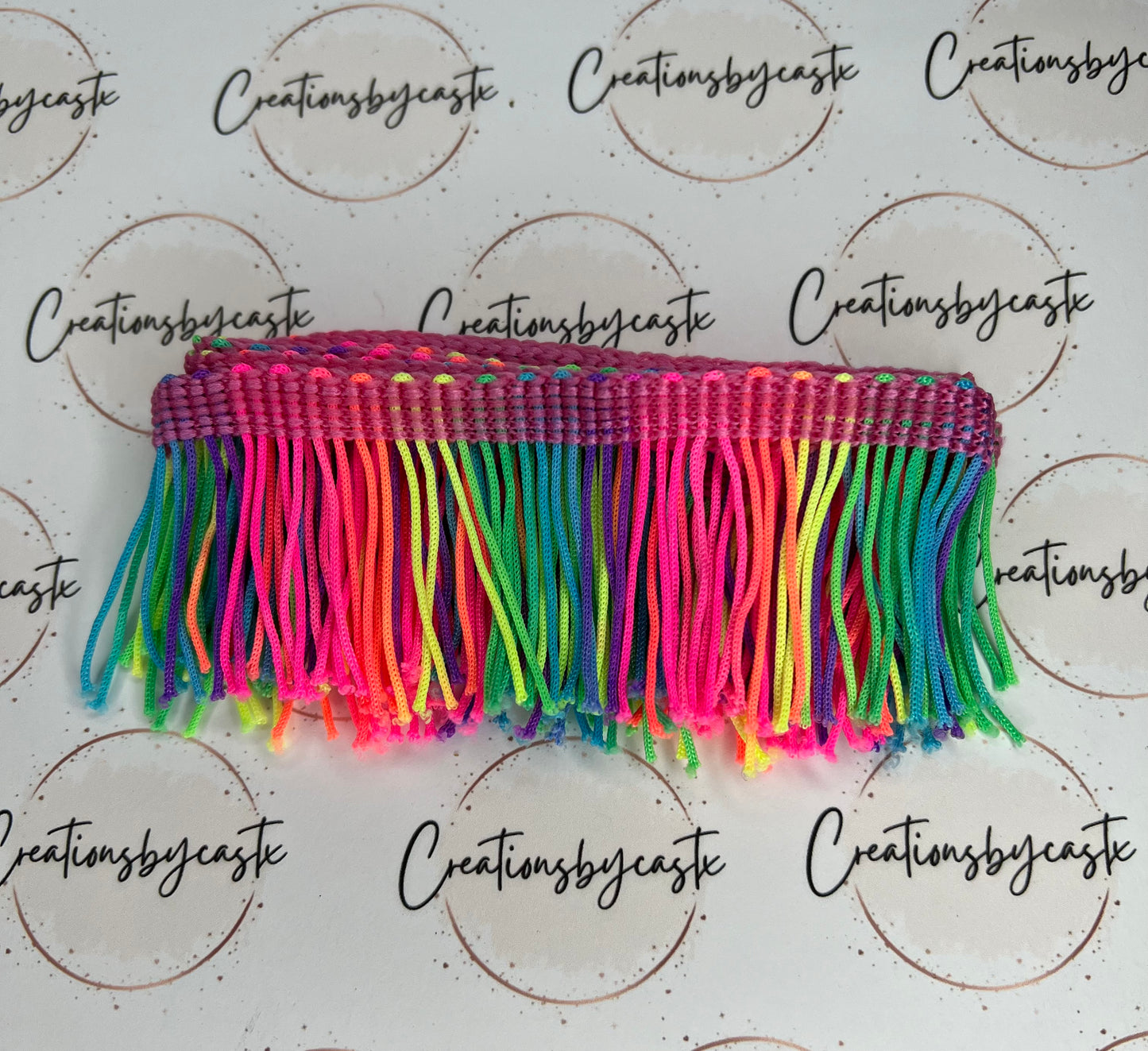 Neon Rainbow 2in Fringe