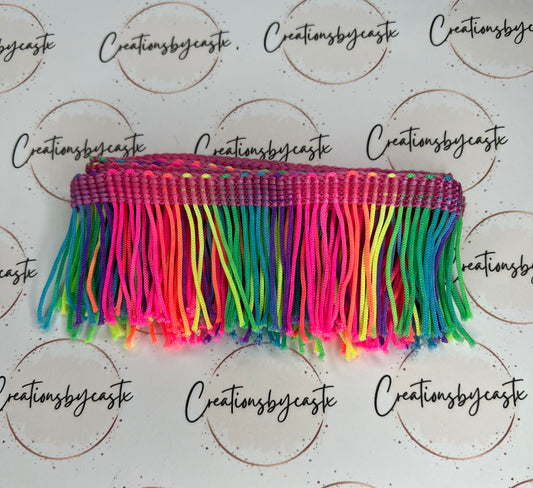 Neon Rainbow 2in Fringe