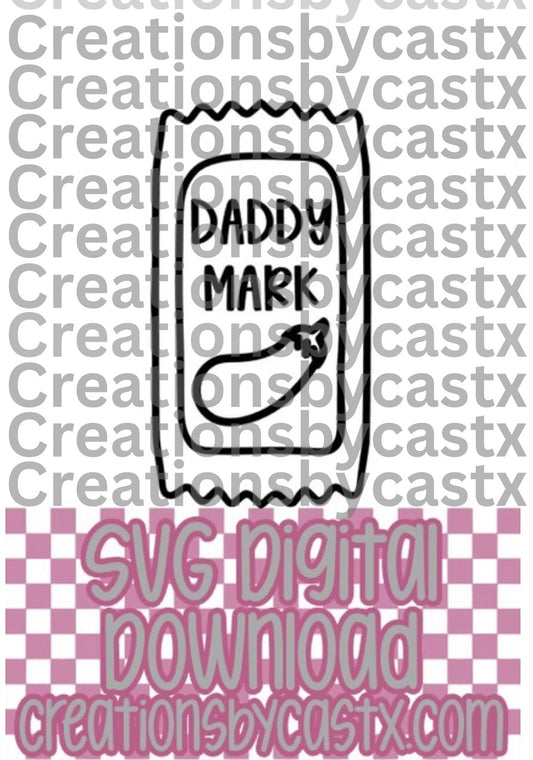 Daddy Mark Sauce Packet SVG