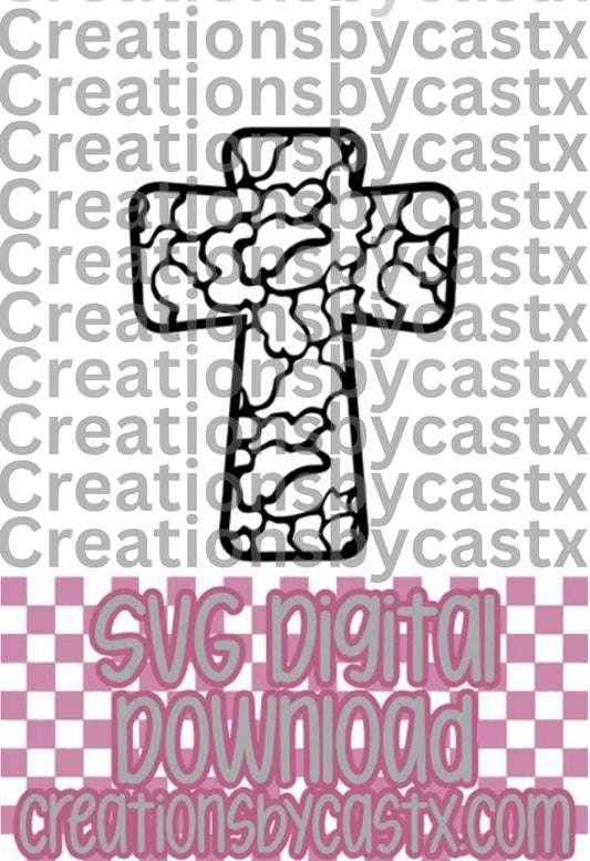 New Camo Cross SVG