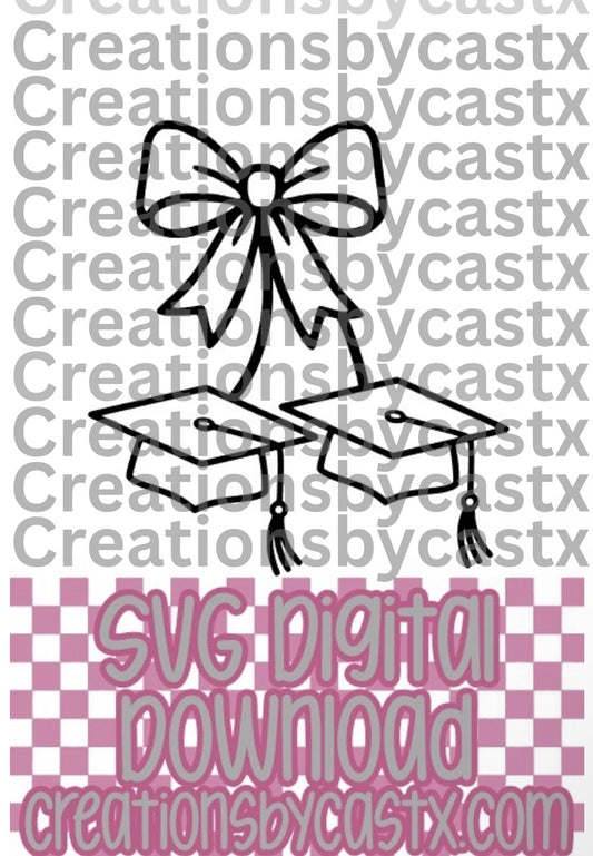 Grad Cap Cherries SVG