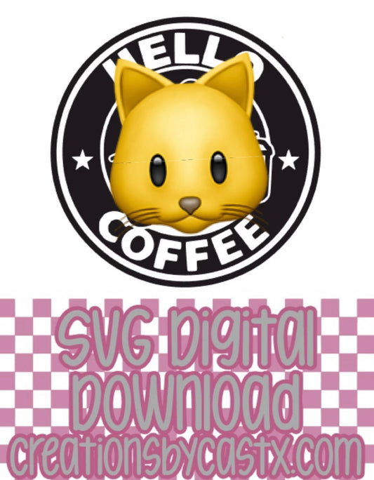 Kitty Coffee SVG - Charlie's Choice