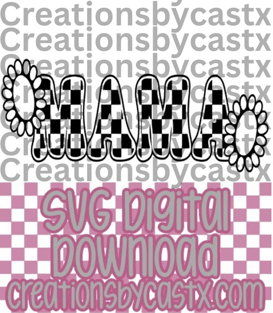 Checkered Mama Conchos SVG