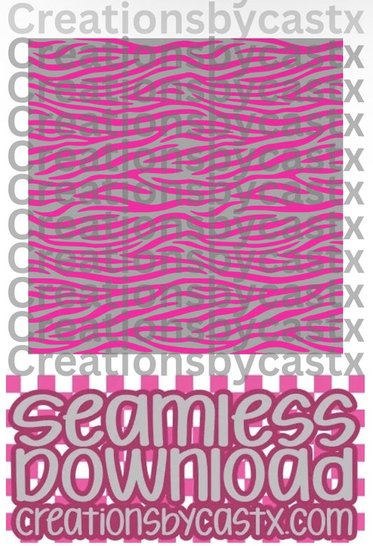 Grey Pink Zebra Seamless