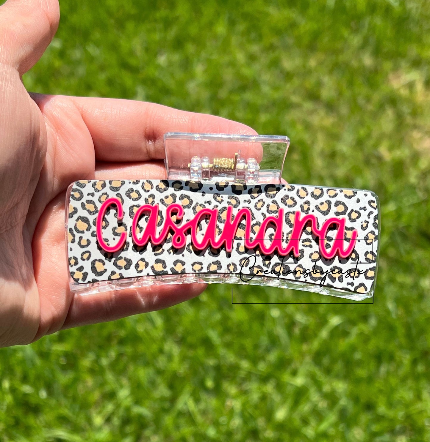 Custom Name Claw Clip