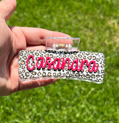 Custom Name Claw Clip