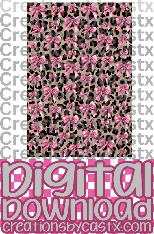 Leopard w/Bows Digital Download