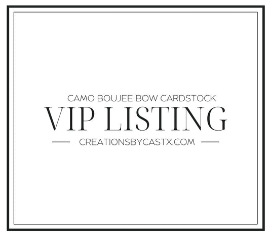 CBC Camo Boujee Bow Digital Cardstock