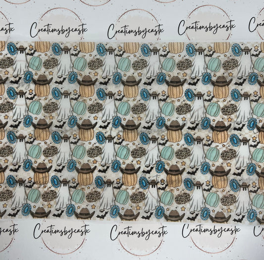 Teal Ghost Tissue Paper