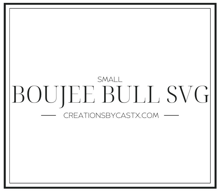 SM Boujee Bull SVG