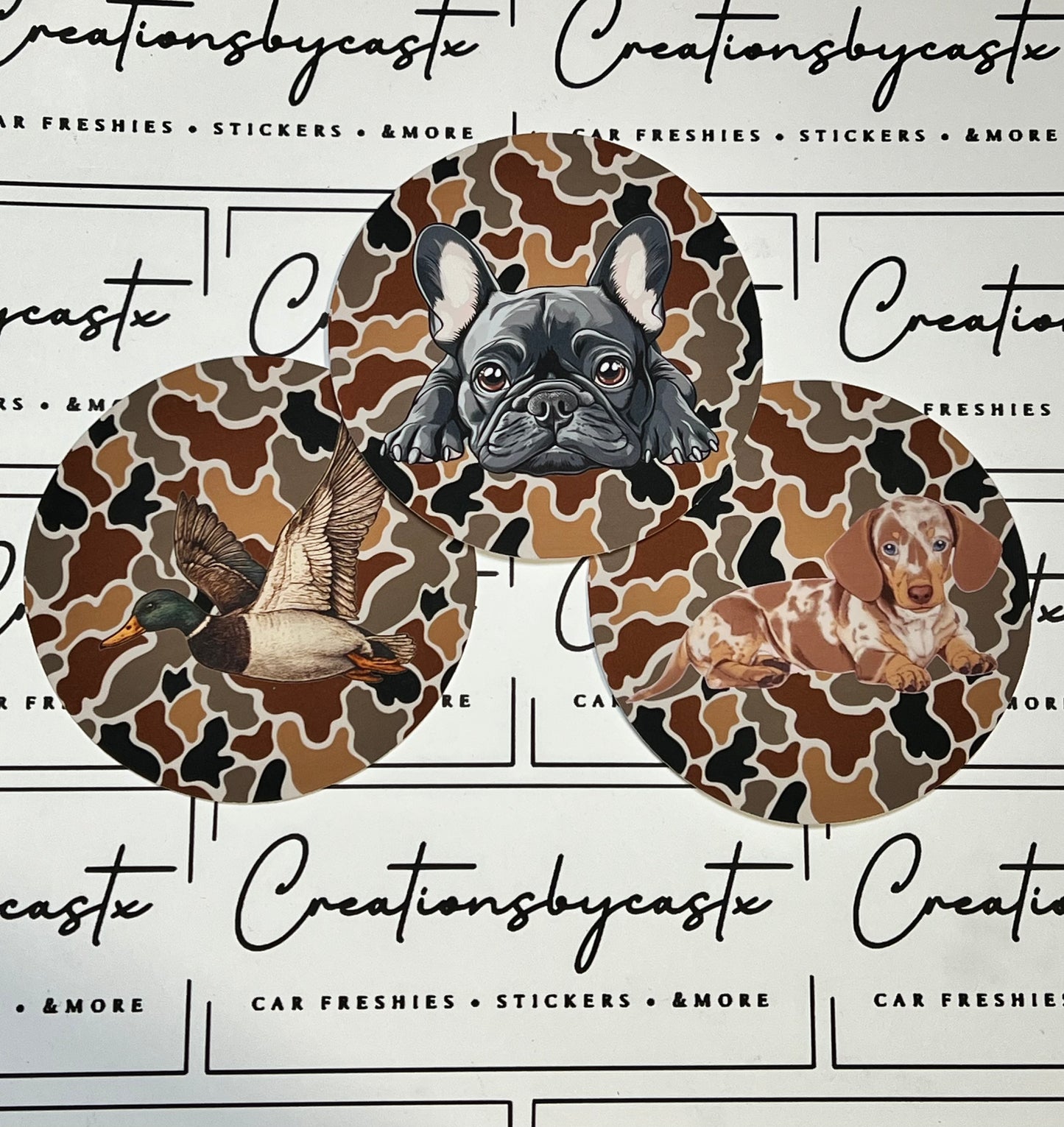 Camo Animal Round Cardstock