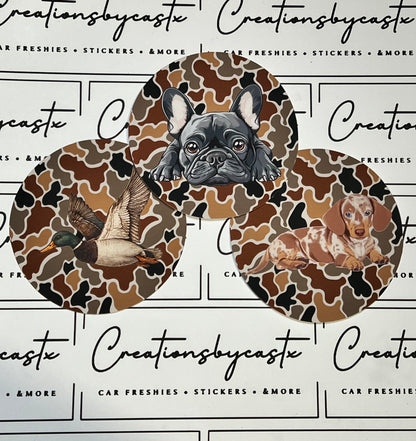 Camo Animal Round Cardstock