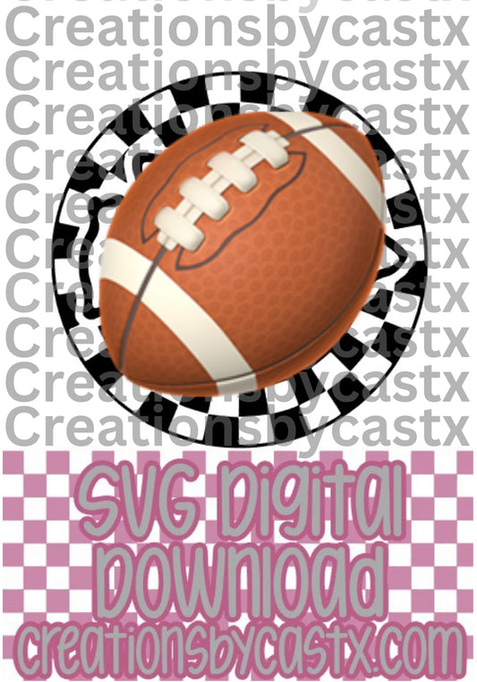 KC Checkered Circle SVG