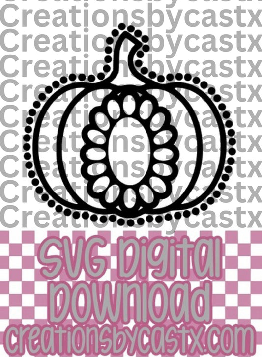 Pumpkin Concho Jewelry SVG